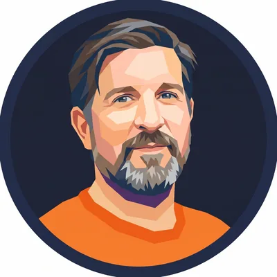 Illustrated portrait of Elliot Lewis